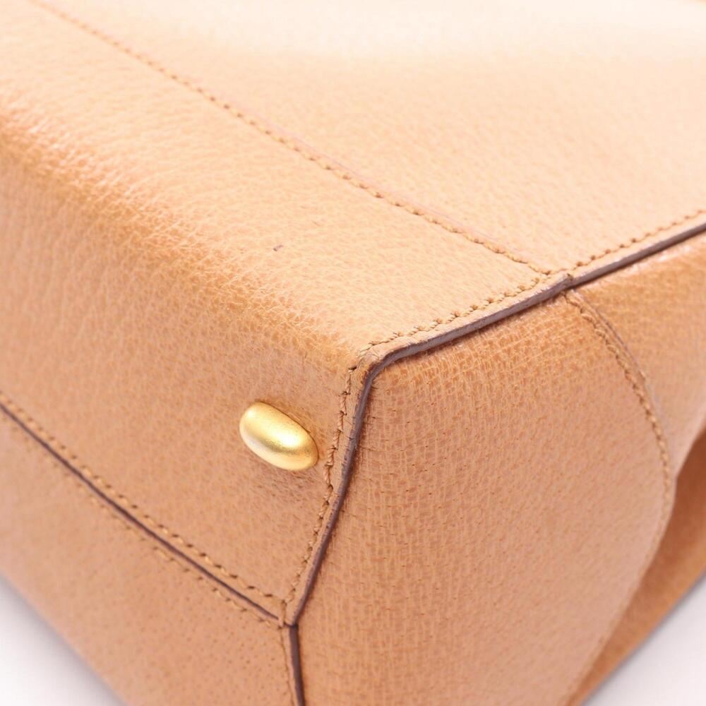 Celine CELINE Top Handle Turnlock 2-Way Handbag Leather Women's Brown - Picture 11 of 11